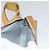 LOUIS VUITTON Borsa a vita Monogram Vernis Fulton Grigia M91041 LV Auth yk17565 Grigio - vista 18