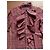 Blusa Ralph Lauren Cuello Jabot Roja y Gris Algodón - vista 3
