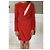 Saint Laurent Cut out Kleid dunkelrot Viskose Bordeaux - Ansicht 2