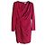 Saint Laurent Cut out Kleid dunkelrot Viskose Bordeaux