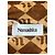 Nanushka Midikleid mit Monogrammprint aus braunem recyceltem Polyester - Ansicht 10