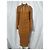 Nanushka Midikleid mit Monogrammprint aus braunem recyceltem Polyester - Ansicht 7