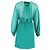 Abito al ginocchio in lana e seta verde con dettagli trasparenti di 3.1 Phillip Lim - vista 3