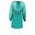 Abito al ginocchio in lana e seta verde con dettagli trasparenti di 3.1 Phillip Lim - vista 6