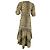 Vestido midi envolvente de algodón marrón con estampado de leopardo Ganni - vista 3