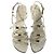 Sandalias de tacón strappy Louisa de Khaite en cuero blanco Crudo - vista 3