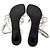 Sandalias de tacón strappy Louisa de Khaite en cuero blanco Crudo - vista 5