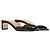 Autre Marque Care sandali a scivolo Frances in pelle nera Nero - vista 4