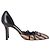 Décolleté a punta Manolo Blahnik in rafia multicolore