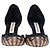 Décolleté a punta Manolo Blahnik in rafia multicolore - vista 2
