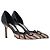 Décolleté a punta Manolo Blahnik in rafia multicolore - vista 4
