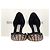 Décolleté a punta Manolo Blahnik in rafia multicolore - vista 7