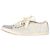 Tênis de bico em couro branco com efeito de pele de cobra Lanvin Cru - vista 4