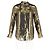 Camicia button-down Equipment in seta dorata metallica D'oro Metallico - vista 4