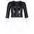 Chanel kurz geschnittene, mit Pailletten besetzte Blazer aus schwarzem Polyester - Ansicht 4