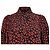 Camisa midi de botones estampada Ganni en viscosa roja - vista 2