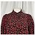 Camisa midi de botones estampada Ganni en viscosa roja - vista 8
