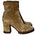 Stivaletti con zip Gianvito Rossi Timber in suede marrone Rosso