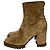 Stivaletti con zip Gianvito Rossi Timber in suede marrone Rosso - vista 3