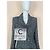 Schwarze schimmernde Tweedjacke mit CC-Perlenknöpfen von Chanel 42 FR - Ansicht 6
