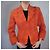 Versace Jeans Couture Orange Tweed-Wolljacke von Gianni Versace - Ansicht 8