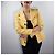 Blazer amarillo de algodón y seda Dolce & Gabbana - vista 7