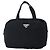 PRADA Borsa a mano in nylon blu navy argento autentica bs22993 - vista 2
