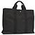 Hermès HERMES Handtasche Her Line MM aus grauem Canvas Auth am7709 Braun