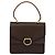Céline Borsa a mano in tela Macadam CELINE in pelle PVC marrone oro Auth BD171 D'oro - vista 2