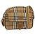 Autre Marque Borsa a spalla Burberrys Nova Check in tela pelle beige oro Auth ep7522 D'oro