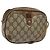 GUCCI GG Supreme Web Sherry Line Bolsa de Ombro PVC Bege 89 02 066 Auth EC117