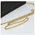 Borsa a spalla in tela a nido d'ape Christian Dior con catena in PVC nero e oro Auth EC097 - vista 7