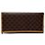 Céline Vintage Celine Paris Leather Monogram ID Holder Brown