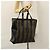 Pequin FENDI Pecan Canvas Tote Bag Braun Schwarz Auth BD578 - Ansicht 23