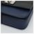 Borsa a spalla PRADA in pelle nera e blu Auth am7706 Nero - vista 12