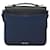 Borsa a spalla PRADA in pelle nera e blu Auth am7706 Nero - vista 3