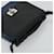 Borsa a spalla PRADA in pelle nera e blu Auth am7706 Nero - vista 6