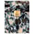 Poncho in seta multicolore Burberry  - vista 4