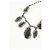 Armband aus grauem Metall mit Swarovski-Strass verziert - Ansicht 9