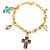 Swarovski Cross Charmed Bracelet in Gold Metal Golden - view 2