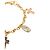 Swarovski Cross Charmed Bracelet in Gold Metal Golden - view 3