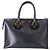Borsa a mano Sophie Hulme Saddle Albion Box Tote in pelle nera