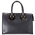 Borsa a mano Sophie Hulme Saddle Albion Box Tote in pelle nera - vista 3