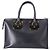 Borsa a mano Sophie Hulme Saddle Albion Box Tote in pelle nera - vista 9