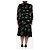 Erdem Schwarzes Midikleid aus Jersey mit Blumenmuster - Größe UK 14 - Ansicht 2