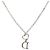 Collana in strass con logo a cuore argentato Christian Dior Argento - vista 2