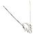 Collana a catena vintage con monogramma argento Christian Dior
