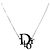 Collana a catena vintage con monogramma argento Christian Dior - vista 2