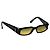 Fendi schwarze silberne gelbe grüne getönte Sonnenbrille Fs 5606