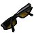 Fendi schwarze silberne gelbe grüne getönte Sonnenbrille Fs 5606 - Ansicht 6